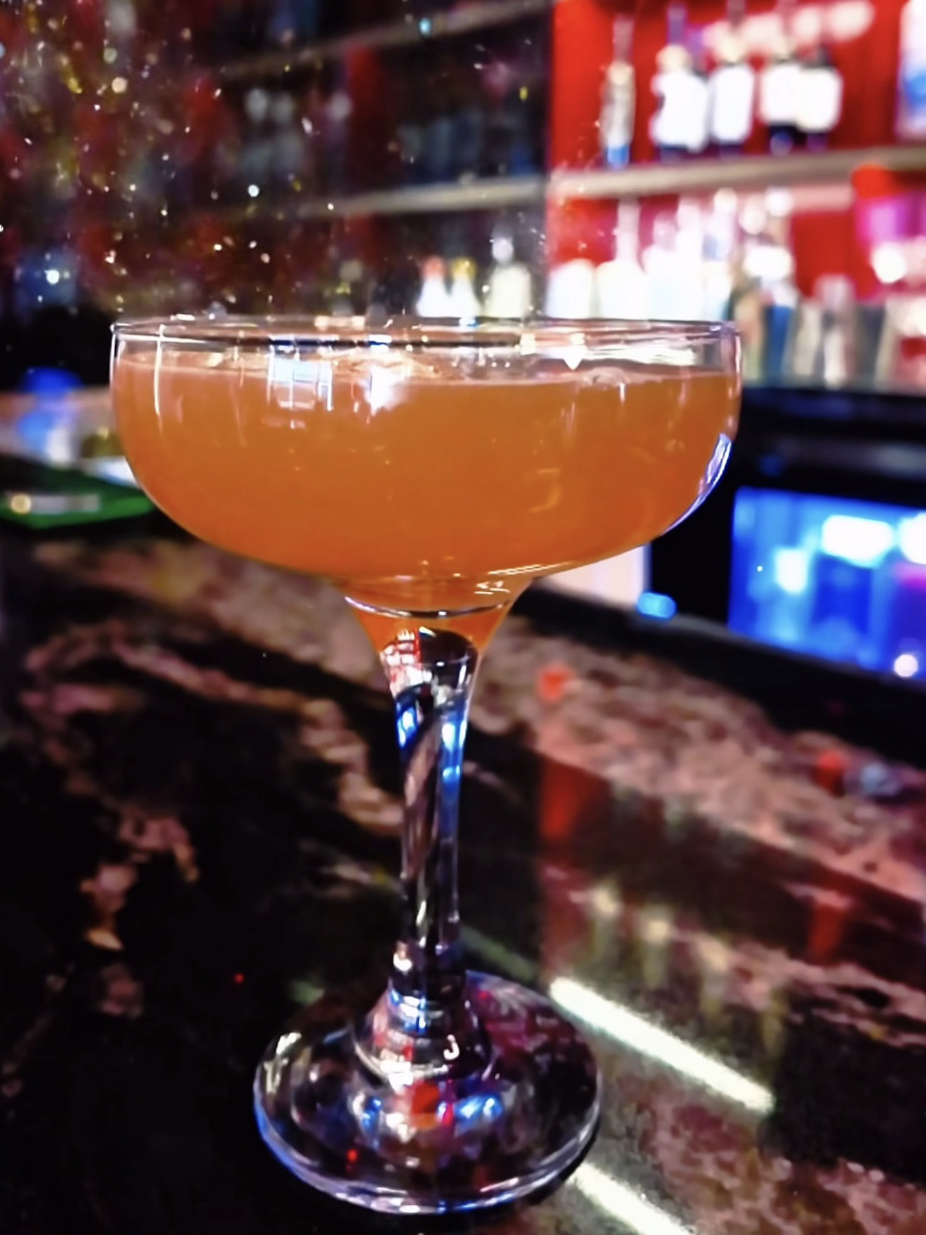Drink with glitter